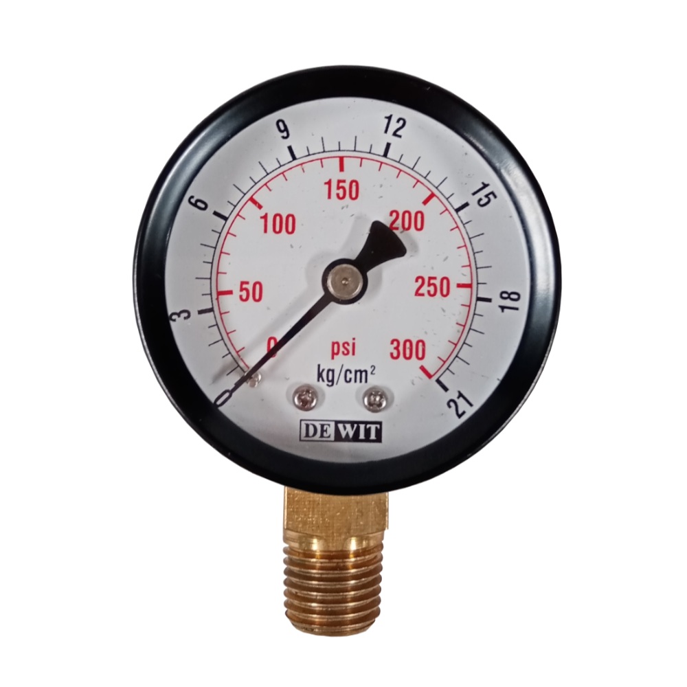 2,5 Manómetro medidor de presión de agua 0-300 PSI Conexión