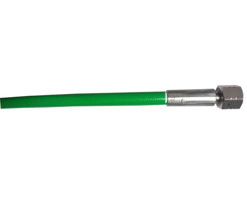Manguera Tipo 6/3 Verde (ID 6mm) 5.18M long. a 15080 PSI, Super Extrema Presion, SpirStar, Conexiones Hembra tipo M9