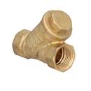 Filtro en Y, Cuerpo en Laton 1/2 NPT, Filtro Acero Inox, Grado de Filtracion 500, 290 PSI, Temperatura Maxima 110C