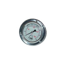 Manometro marca Dewit caratula 2 1/2 pulg, presion de 0-21 kg/cm2 (300 PSI), con glicerina, escala dual, conexion posterior de 1/4 pulg NTP en Acero Inox, exactitud 1.6