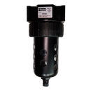 Filtro de particulas Parker Prep-Air II, Micron 5, NPT de 3/8 pulg. con desague giratorio