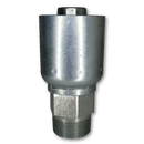 Conexion Crimpable Macho NPT de 1 1/4 pulg. X 1 1/4 pulg. ID Manguera Parker, Acero.