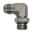 Adaptador codo 90 Parker de Acero Macho JIC 37 Flare de 5/8 pulg. X Macho O-Ring Metrico de 22mm