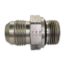 Adaptador Recto Parker de Acero Macho JIC 37 Flare de 5/8 pulg. X Macho O-Ring Metrico de 22mm