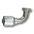 Conexion Crimpable Codo 90 Brida cod 61 serie L de 5/8 pulg. x 5/8 pulg. ID Manguera, Parker, Serie 71, Acero