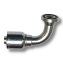 Conexion Crimpable Codo 90 Brida cod 61 SAE serie L de 1 1/4 pulg. x 1 pulg. ID Manguera, Parker, Serie 77, Acero