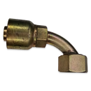 Conexion Crimpable Codo 90 Hembra O-Ring serie s de 38mm x 1 1/4 pulg. ID Manguera, Parker, Serie 71, Acero