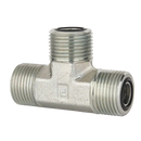 Adaptador Tee Parker de Acero Macho ORFS de 3/4 pulg. X Macho ORFS 3/4 pulg. X Macho ORFS de 3/4 pulg.