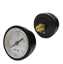 Manometro marca DeWit de 2 pulg. presion de 0-28Kg(400psi), Posterior de 1/4 pulg. Npt,Seco