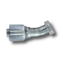 Conexion Crimpable Codo 45 Brida cod 62 serie s de 1 1/4 pulg. x 1 pulg. ID Manguera, Parker, Serie 71, Acero