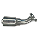 Conexion Crimpable Codo 45 Brida cod 62 serie s de 1 pulg. x 1 pulg. ID Manguera, Parker, Serie 77, Acero