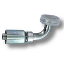 Conexion Crimpable Codo 90 Brida cod 62 serie s de 1 1/4 pulg. x 1 pulg. ID Manguera, Parker, Serie 77, Acero