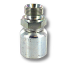 Conexion Crimpable Macho BSP de 1/2 pulg. x 1/2 pulg. ID Manguera, Parker, Serie 43, Acero