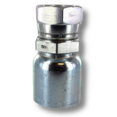 Conexion Crimpable Hembra BSP cono 60 de 1 1/4 pulg. x 1 1/4 pulg. ID Manguera, Parker, Serie 43, Acero