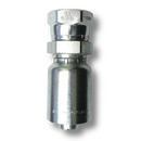 Conexion Crimpable Hembra BSP cono 60 de 1 pulg. x 1 pulg. ID Manguera, Parker, Serie 77, Acero