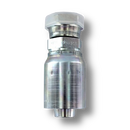 Conexion Crimpable Hembra cara plana larga de 1 1/4 pulg. x 1 1/4 pulg. ID Manguera, Parker, Serie 77, Acero