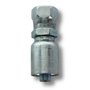 Conexion Crimpable Hembra Flare 30 Metrico de 1/4 pulg. x 1/4 pulg. ID Manguera, Parker, Serie 43, Acero