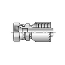 Conexion Crimpable Hembra Flare 30 Metrico de M33 x 1 pulg. ID Manguera, Parker, Serie 71, Acero
