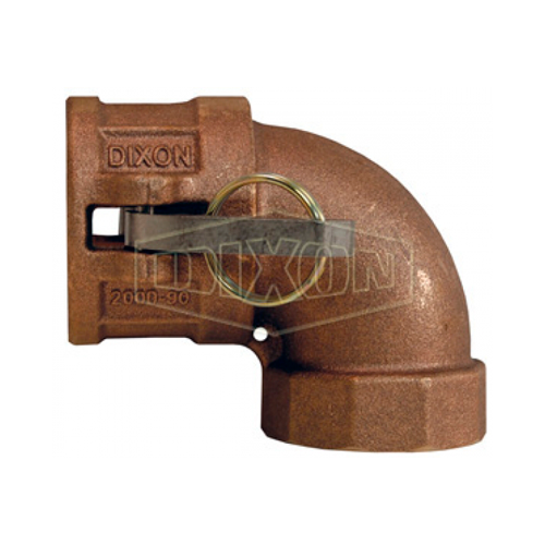 Cople Camlock Codo 90 Dixon de Bronce tipo D Hembra Acople 2 pulg. X Hembra NPT de 2 pulg.