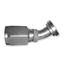 Conexion Reusable Codo 45 Brida cod 61 de 1 pulg. X 1 pulg. ID Manguera, Parker, Serie 30, Acero