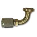 Conexion Reusable Codo 90 Brida Codigo 61 serie L de 1 1/4 pulg. X 1 pulg. ID Manguera, Parker, Serie 30, Acero