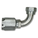 Conexion Reusable Codo 90 Brida Codigo 61 serie L de 1 1/4 pulg. X 1 1/4 pulg. ID Manguera, Parker, Serie 30, Acero