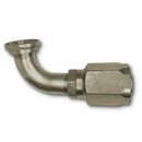 Conexion Reusable Codo 90 Brida Codigo 61 serie L de 1 1/2 pulg. X 1 1/2 pulg. ID Manguera, Parker, Serie 30, Acero