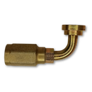 Conexion Reusable Codo 90 Brida Codigo 61 serie L de 1/2 pulg. X 1/2 pulg. ID Manguera, Parker, Serie 30, Acero