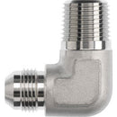 Adaptador codo 90 Parker de Bronce Macho JIC 37 Flare de 1 1/2 pulg. X Macho NPTF de 1 1/4 pulg.