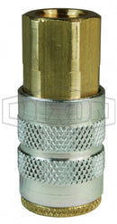 Cople rapido Dixon de Bronce Neumatico Hembra NPT de 1/4 pulg. X Hembra NPT de 1/4 pulg.