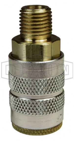 Cople rapido Dixon de Bronce Neumatico Hembra NPT de 1/4 pulg. X Macho