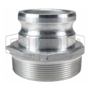 Cople Reductor Camlock Dixon de Aluminio tipo F Macho Adaptador 3 pulg. X Macho NPT de 4 pulg.