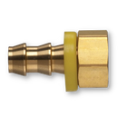 Conexion Push Lock Parker Laton Espiga Push Lock de 3/8 pulg. X Hembra SAE invertido 45 de 3/8 pulg.