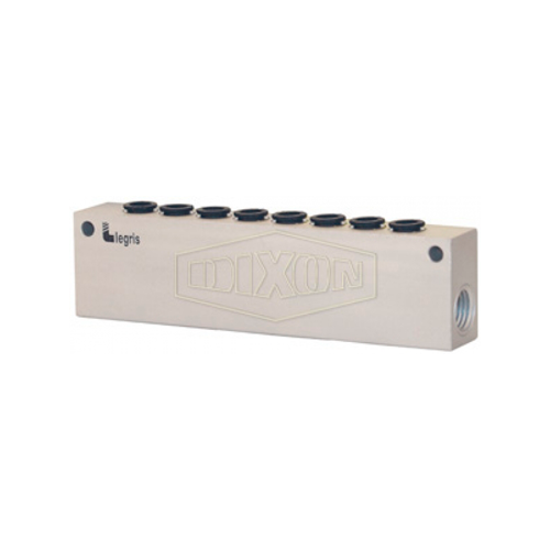 Colector Modular Dixon NPT de 1/4 pulg. de 8 Salidas