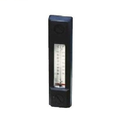 Indicador de nivel de fluido / Temperatura Parker, tornillo M10, Caratula de 5 pulg; Conexion 2 pernos AF/HEX, sellos de Nitrilo, Rango -30 - 90 C