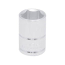 Dado Urrea de Acero Metrico 6 puntas Boca de 18mm X Cuadro de 1/2 pulg. Longitud de 1 1/2 pulg.