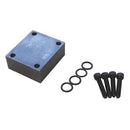 Placa de cubierta, para uso con valvulas Parker D03, material Aluminio, 3000 PSI MAX (Equivalente a Daman: AD03CPP)