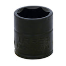 Dado impacto Urrea de Acero Fosfatizado Metrico 6 puntas Boca de 10mm X Cuadro de 1/4 pulg. Longitud de 15/16 pulg.