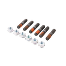 Kit de birlos para montaje estandar de 6 pernos marca Chelsea (Parker) y 6 Flange Nut (.375 pulg.-16 .375 pulg.-24 X 2.125 pulg.)