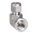 Conector A-Lok Codo 90 grados Parker Acero Inoxidable Hembra O.D. de 1/2 pulg. X Hembra NPT de 1/2 pulg.