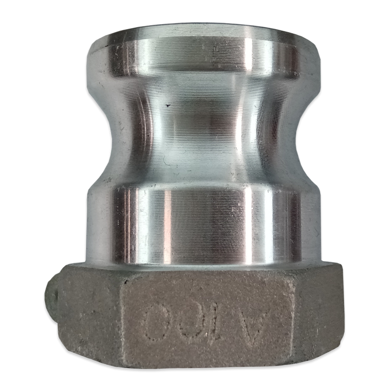 Cople Camlock marca ENCO Aluminio tipo A Macho Adaptador de 1 pulg. X Hembra NPT de 1 pulg. (G100-A-AL-I)