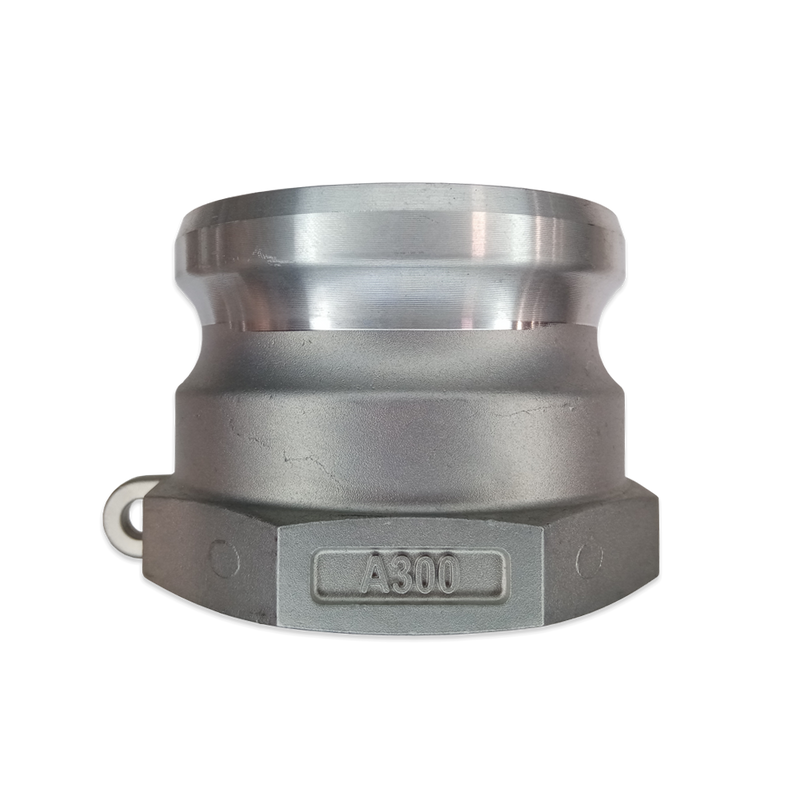 Cople Camlock marca ENCO Aluminio tipo A Macho Adaptador de 3 pulg. X Hembra NPT de 3 pulg. (G300-A-AL-I)