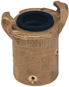 Cople Rapido Sand Blast marca Dixon, D.I. de manguera de 1-1/2 pulg. diametro exterior de la manguera de 2-3/8 pulg. bronce, tipo 2 garras