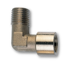 Adaptador codo 90 Parker de Acero BSPP Macho de 1/4 pulg. X BSPP Hembra de 1/4 pulg.