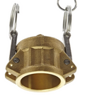 Tapa Camlock Dixon de Bronce tipo DC Hembra Acople 1/2 pulg.