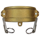 Tapa Camlock marca ENCO Bronce tipo DC Hembra Acople de 4 pulg. (G400-DC-BR-I)