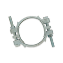 Abrazadera doble perno Dixon Galvanizado con Monturas de 3-32/64 pulg. X 3-52/64 pulg.