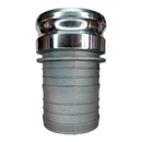 Cople Camlock marca ENCO Aluminio tipo E Macho Adaptador de 6 pulg. X Espiga de 6 pulg. (G600-E-AL-I)