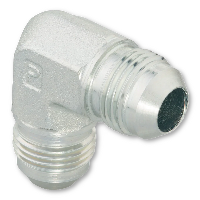 Adaptador codo 90 Parker de Acero Macho JIC 37 Flare de 1/2 pulg. X Macho JIC 37 Flare de 1/2 pulg.