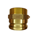 Cople Camlock ENCO Bronce tipo F Macho Adaptador de 4 pulg. X Macho NPT de 4 pulg. (G400-F-BR-I)